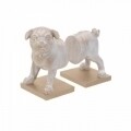 Set opritor carti pentru rafturi Dog, InArt, 20 x 12 x 23 cm, polirasina, bej