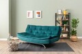 Canapea extensibila cu 3 locuri, Futon, 859FTN2893, Metal , Verde petrol