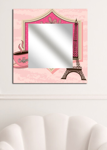 Oglinda decorativa, MA-8, 30 x 30 cm, Multicolor