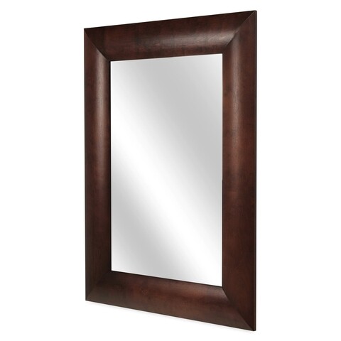 Oglinda pentru consola cu 2 sertare, luvru, l.120 l.3 h.90, mdf/pal furniruit/sticla, maro