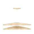Comoda TV, Zena Home, Mensi, 120x5x49 cm, PAL, Stejar