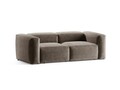 Canapea 2 locuri, Bergamo, Cosmopolitan Design, 224x108x70 cm, tesatura structurata, cappuccino