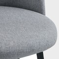 Scaun Ampla, Homla, 56x47x78 cm, metal/poliester, gri deschis