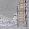 Covor, Helli 2613, 80x300 cm, Fibre acrilice, Nurcă / gri