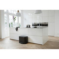 Cos de gunoi cu pedala, Brabantia, Bo Pedal, 3x11 L, 36.3x54x44 cm, otel, negru mat