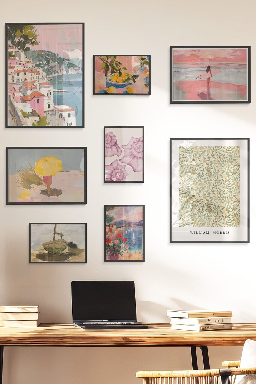 Tablou decorativ, Çgs-060-Black-Byk, Lemn masiv, Față: 100% PVC STICLĂ, Multicolor - view 3