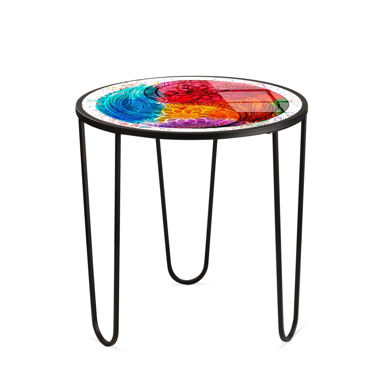 Masuta de cafea, Hanah Home, Shb-033-D, 53x55x53 cm, Multicolor - view 4
