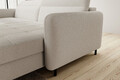 Coltar extensibil dreapta 3 locuri ELTAP, RT-18ROY, Gomsi, 228x165x100 cm, lemn/poliester, bej deschis