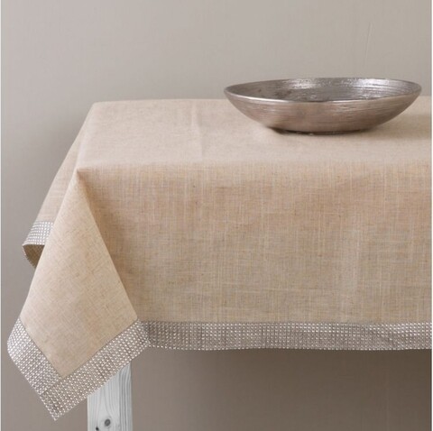 Fata de masa Decor Silver, Ambition, 130×160 cm, poliester, maro 130x160 imagine noua 2022
