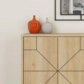 Consola, Decortie, Dune, 123x62.4x35 cm, Stejar