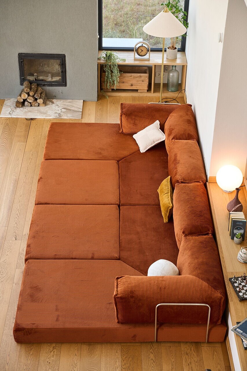 Coltar, Atelier del Sofa, 118FVL1401, Tesatura plus reiata, Caramiziu - view 4