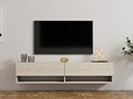 Comoda TV, Asse Home, Arges, 141x31x30 cm, PAL , Travertin
