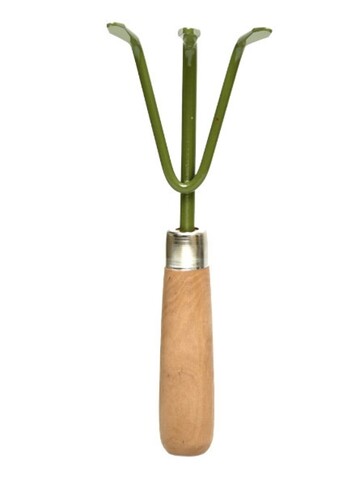 Ustensila pentru gradinarit, Esschert, 4.9 x 8 x 23.9 cm, lemn/otel moale, verde inchis