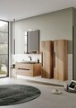 Oglinda decorativa, Hanah Home, Galia 80, Stejar