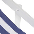 Sezlong Riges, Homla, 120x56x2.8/6 cm, lemn, alb/albastru