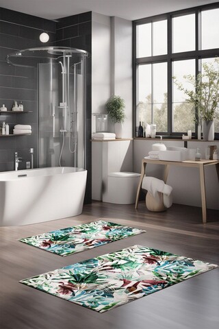 Set covorase de baie, Cartwright, CT-5323, Poliester, Multicolor