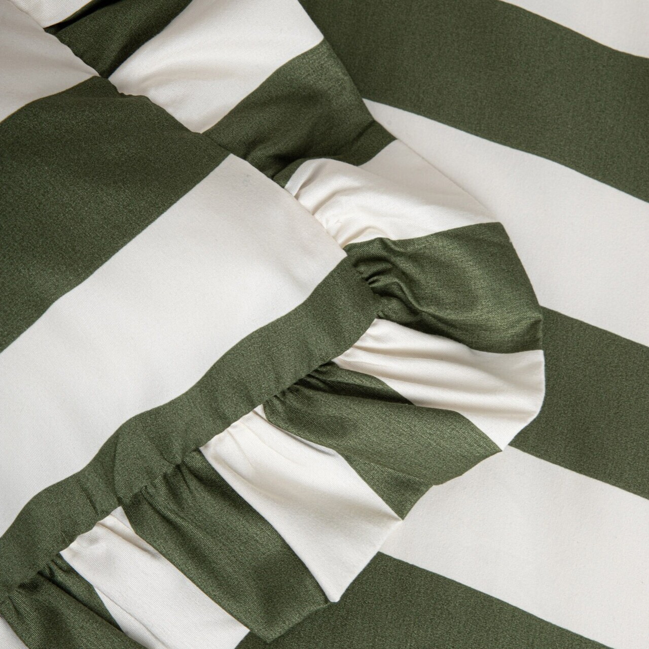 Lenjerie de pat dubla Tiffany, Homla, 160x200 cm, 3 piese, microfibra din poliester, verde olive/ecru — imaginea 4