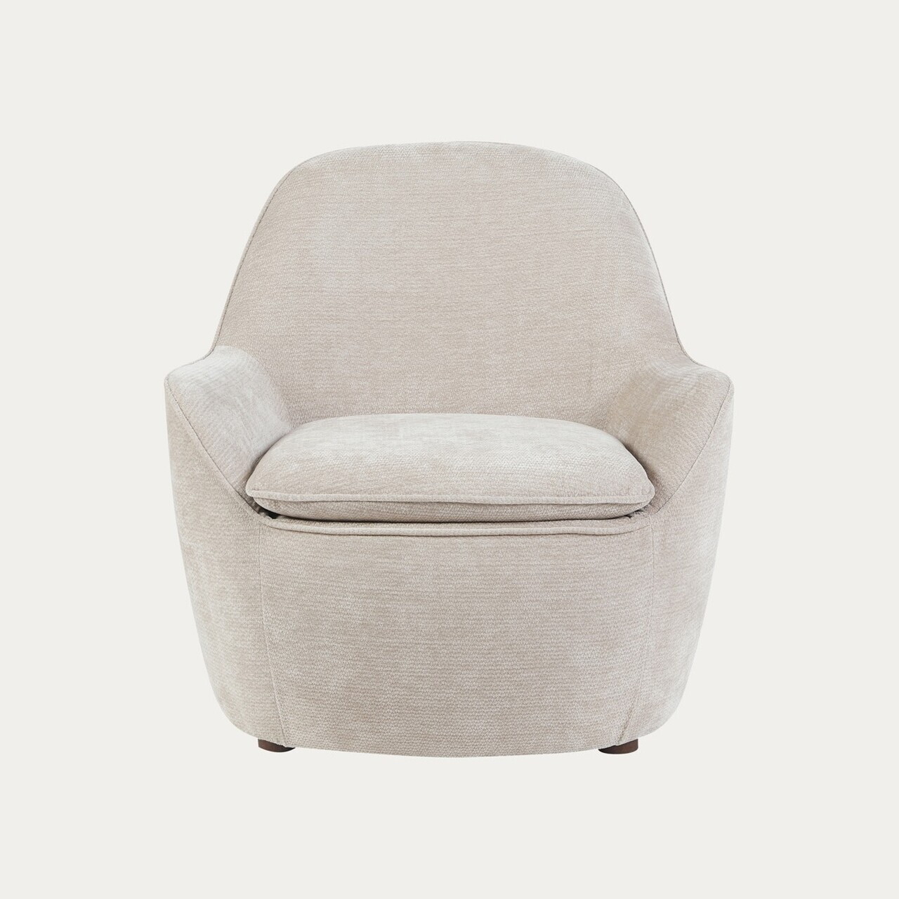 Fotoliu Sofiero, Homla, 74.5x72.5x75.5 cm, metal/poliester, bej deschis — imaginea 2
