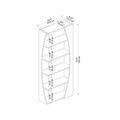 Corp biblioteca, Arnetti, Selge, 150x63 cm, PAL , Pin Atlantic / Alb