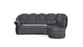 Coltar extensibil dreapta 3 locuri ELTAP, L-087, Lord, 243x180x112 cm, lemn/poliester, gri inchis/negru