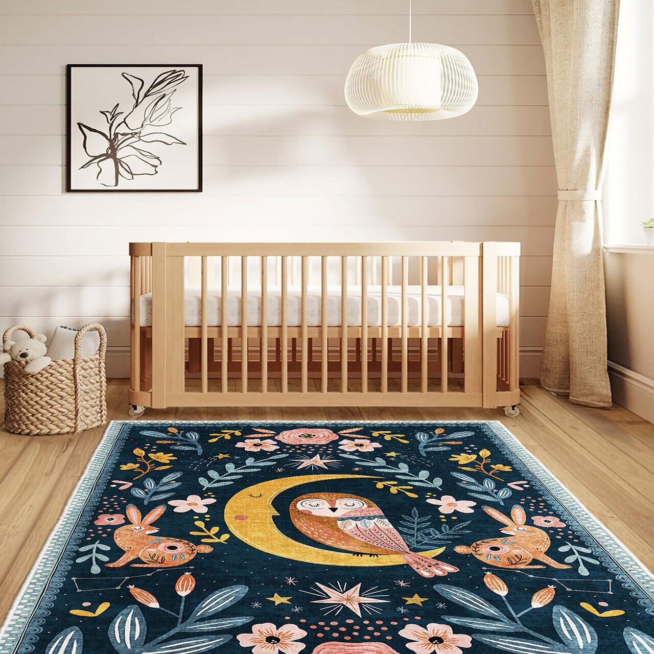 Covor, Wookece1694, 120x180 cm, Albastru navy — imaginea 4