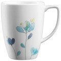 Serviciu de masa 16 piese, Corelle, Dalena, sticla Vitrelle/portelan, alb/albastru