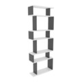 Corp biblioteca, Colman, Bates, 60x19.6x160 cm, PAL, Alb / Antracit
