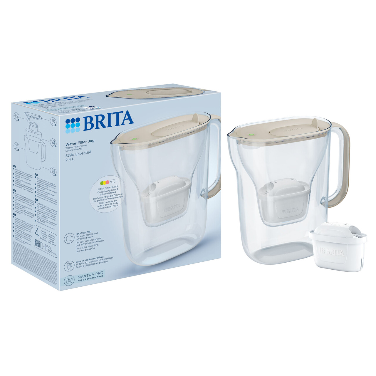 Cana filtranta BRITA Style Essential 2,4 L Maxtra Pro Pure Performance (Sand) - view 2
