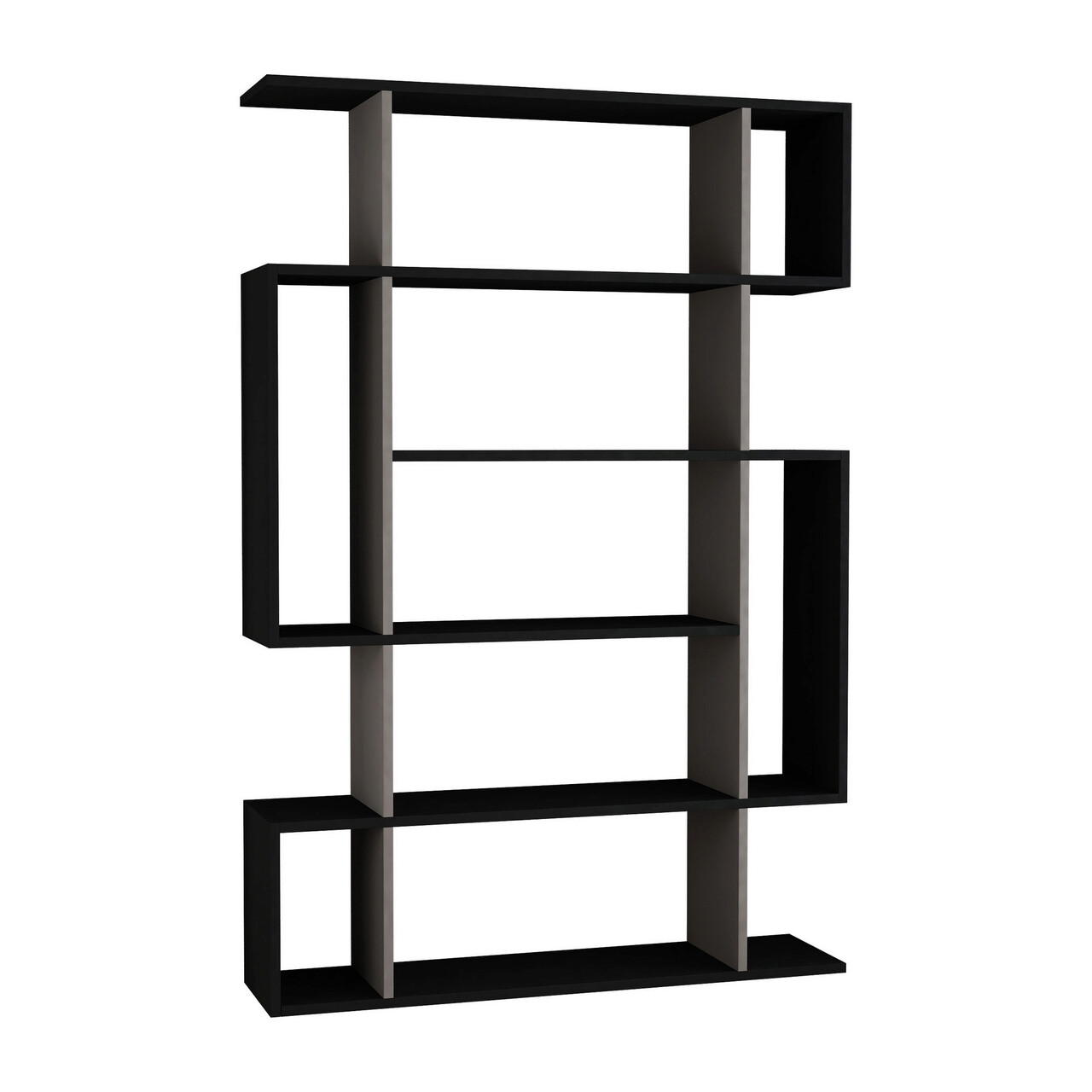 Corp biblioteca, Homitis, Mito, 110x161x25.5 cm, Antracit / Maro deschis - 1 | YEO