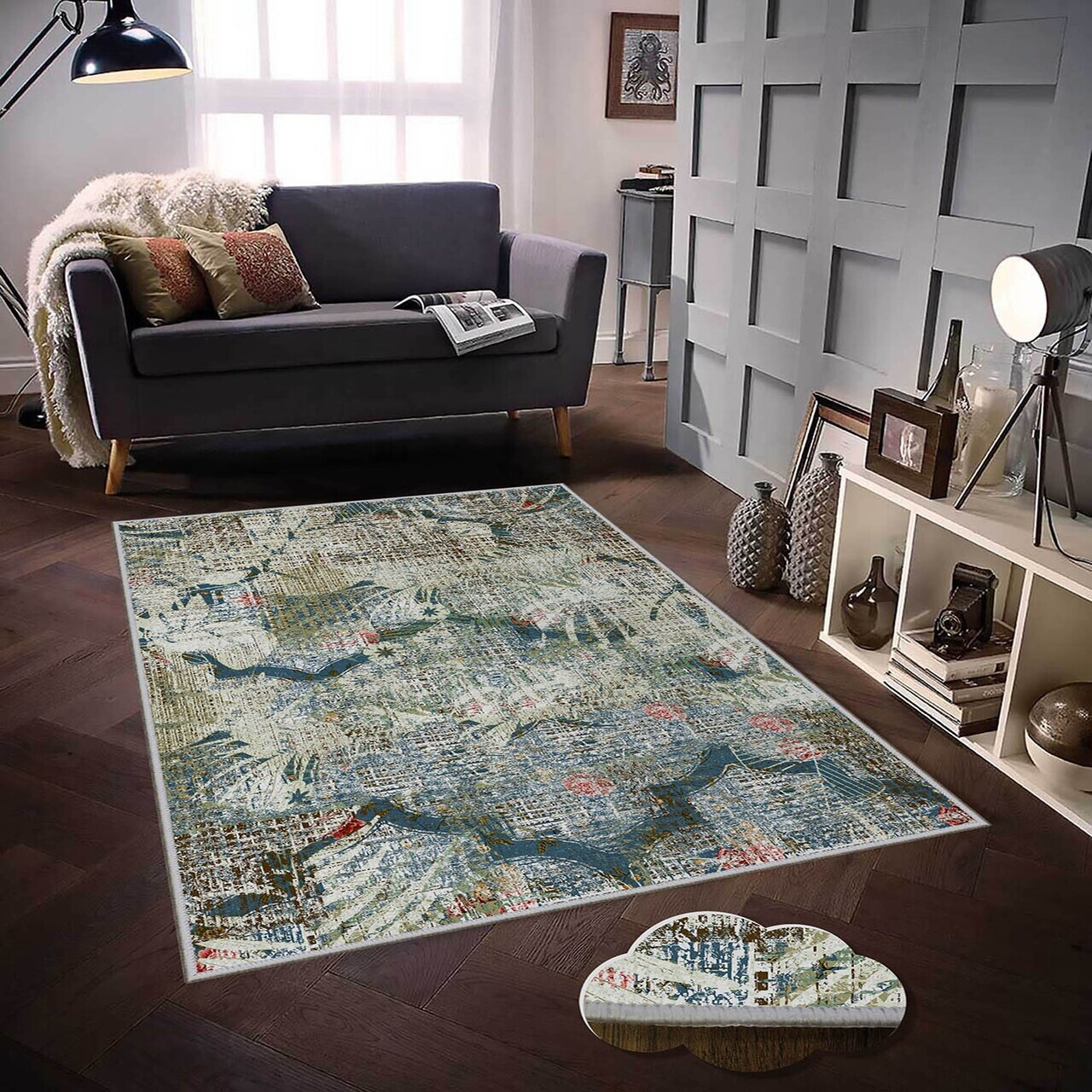 Covor, Exfab318, 160x230 cm, Poliester, Multicolor