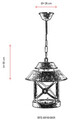 Lustra de exterior, Avonni, 685AVN1310, Plastic ABS, Maro