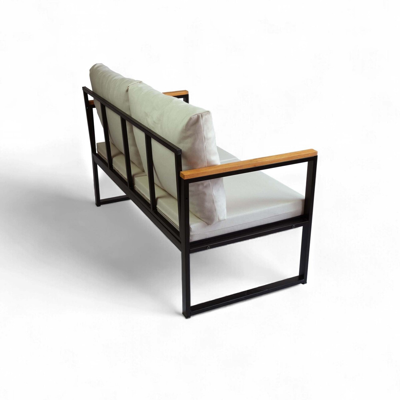 Canapea de gradina cu 2 locuri, Hanah Home, CPT5542-130, 130x75x62 cm, Bej - view 3