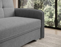 Canapea extensibila 1 loc, ELTAP, Laine, 102x109x84 cm, lemn/poliester, gri