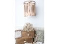 Pendul Firesq-lemn, Deco Republic, E27, 1x60W, ceramica, lemn natural