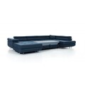 Coltar extensibil dreapta 6 locuri ELTAP, Rod-39, Rodrigo, 345x202x90 cm, lemn/poliester, albastru deschis