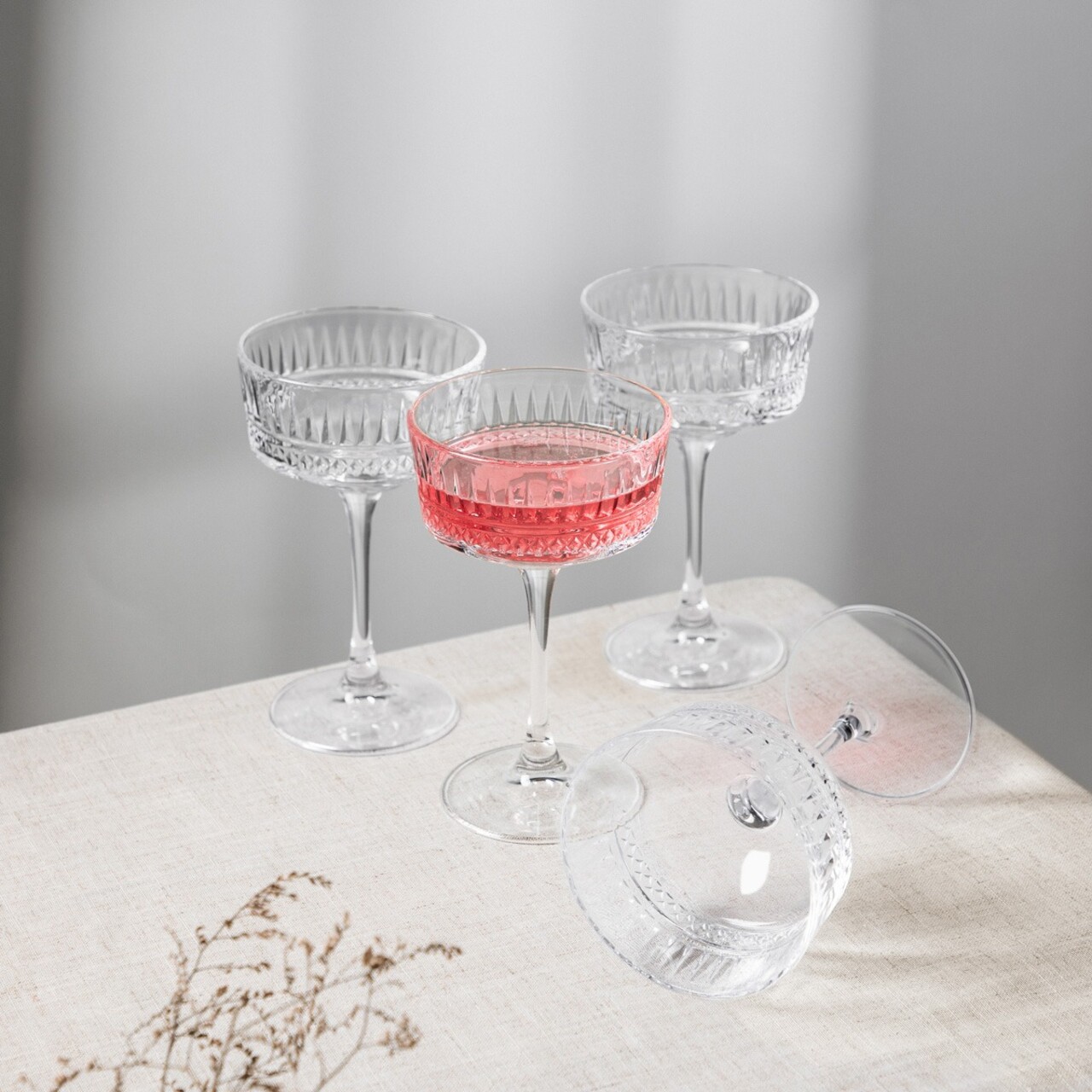 Set 4 pahare Brillare, Homla, 250 ml, sticla, transparent — imaginea 8