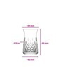 Set pahare pentru ceai, Hermia, 990LAV1220, Transparent