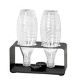 Scurgator sticle Wave, Wenko, 23.5x11.5x11.5 cm, metal/polipropilena, negru
