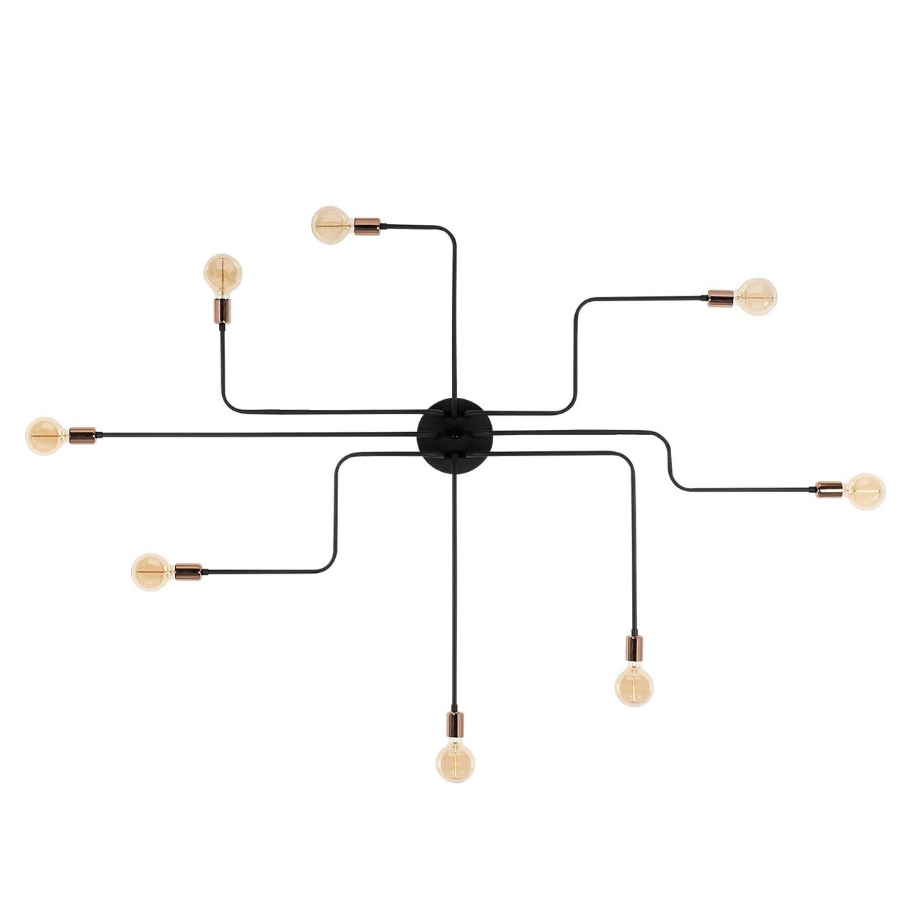 Lustra, Alby, 525NOR1318, Metal, Negru - 1 | YEO