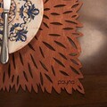 Set suporturi pentru farfurie, Payna, 790PYN1136, Lemn , Produs lucrat manual, Roz