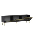 Comoda TV, Odessa, Safar, 150x30x45 cm, PAL, Antracit