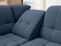 Coltar extensibil stanga 3 locuri ELTAP, LT-40GO, Sado, 272x192x95 cm, lemn/poliester, albastru