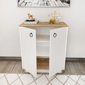 Consola, Zena Home, Nüanse, 72x83.1x42 cm, PAL, Stejar alb