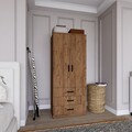 Dulap pentru haine, Miwood, Easy 1600-57, Maro