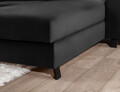 Coltar extensibil dreapta 4 locuri ELTAP, Mari-25, Mariall, 288x200x92 cm, lemn/poliester, gri inchis