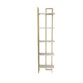 Corp biblioteca, Retricy, Alice, 45.2x21.6x180 cm, PAL, Alb/Auriu