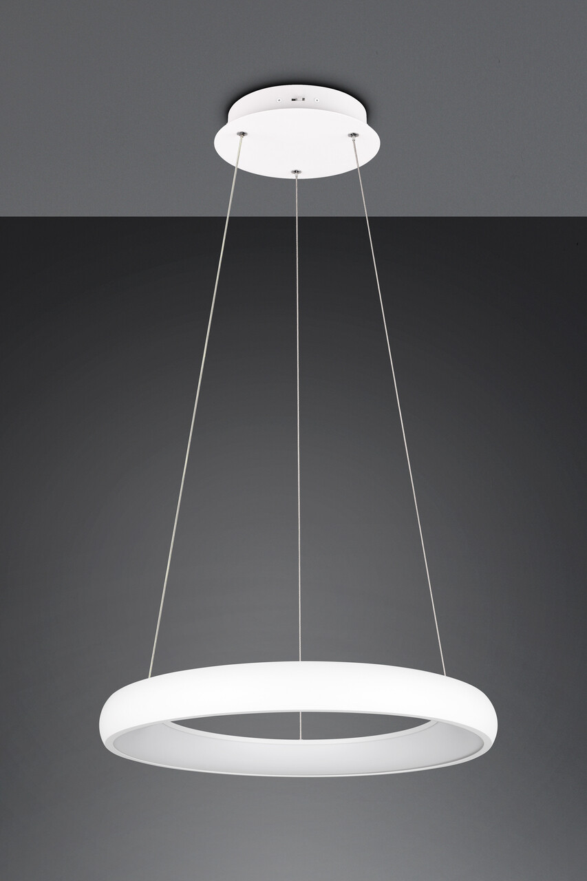 Lustra Cardona, TRIO, 62x150 cm, 38W, 1x SMD LED, metal, alb mat