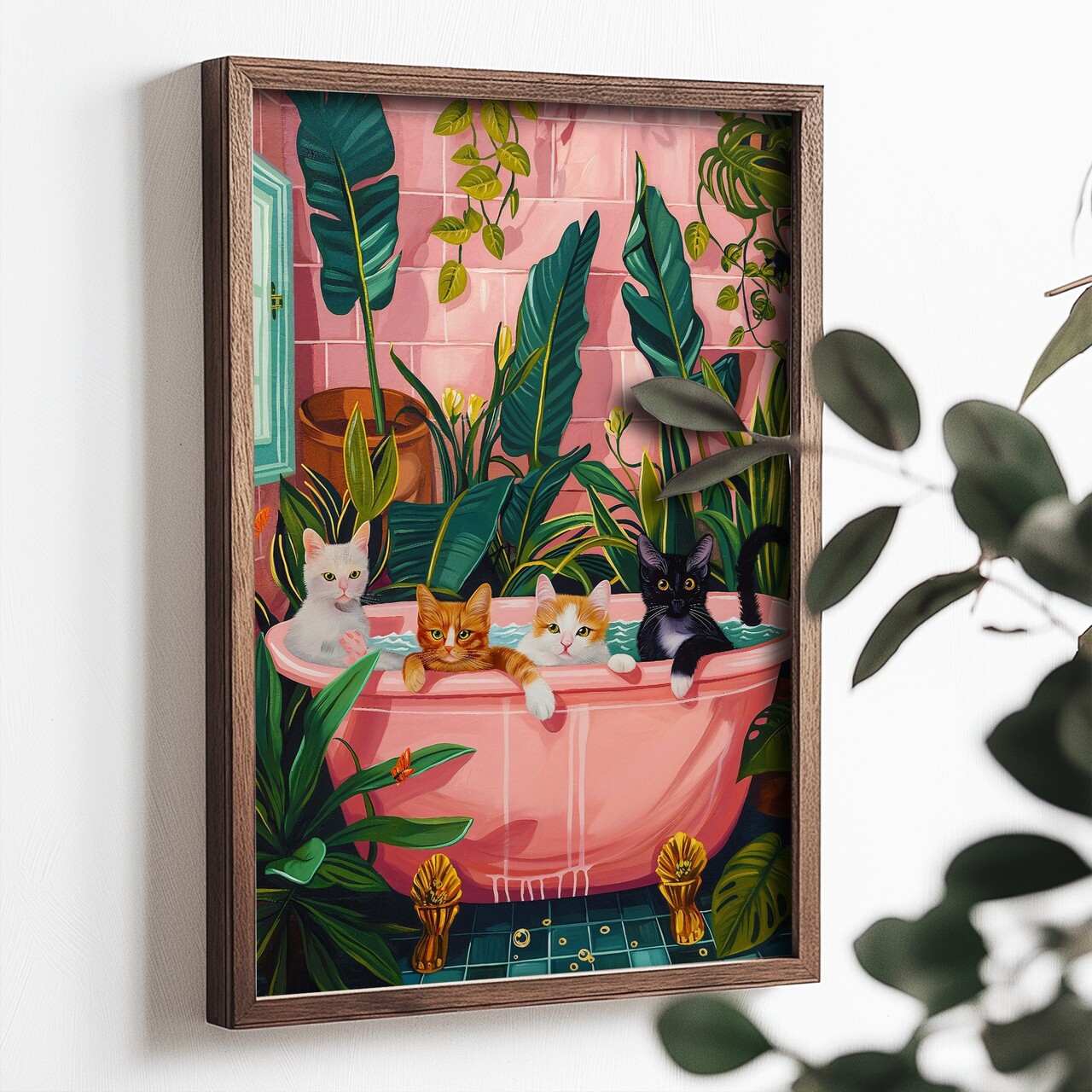 Tablou decorativ, TUN075-L, Lemn, Multicolor - view 2