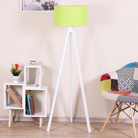 Lampadar casa parasio, 38x42x145 cm, 1 x e27, 60 w, verde/alb