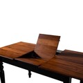 Set masa extensibila si 4 scaune, Fairfax, Albero16, Picioare masă: 100% lemn de fag, Nuc negru